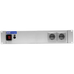 2 Way 19" 2U 10A Schuko RF Filtered Surge Protected Fused Main Switch Rack Mount PDU - Image 2