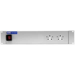 2 Way 19" 2U 10A UK RF Filtered Surge Protected Fused Main Switch Rack Mount PDU - Image 2