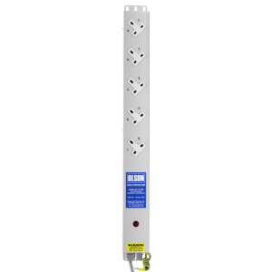 5 Way 13A Sockets Angled Right RF Filtered Surge Protected Neon PDU - Image 2