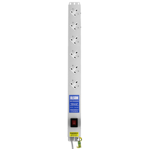 6 Way 13A Sockets Angled Left RF Filtered Surge Protected Illuminated Main Switch PDU - Image 2