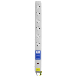 6 Way 13A Sockets Angled Right RF Filtered Surge Protected Neon PDU - Image 2