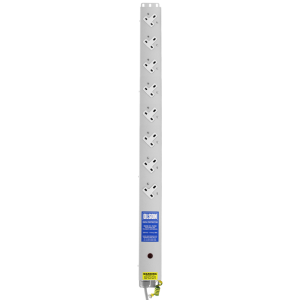 8 Way 13A Sockets Angled Left RF Filtered Surge Protected Neon PDU - Image 2