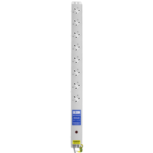 8 Way 13A Sockets Angled Right RF Filtered Surge Protected Neon PDU - Image 2