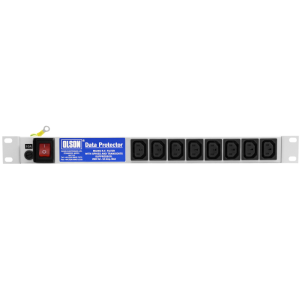 8 Way 19" 1U 10A IEC 60320 C13 RF Filtered Surge Protected Illuminated Main Switch Fused 13A Plug PDU - Image 2