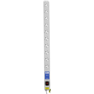 10 Way 13A Sockets Angled Right RF Filtered Surge Protected Illuminated Main Switch PDU - Image 2