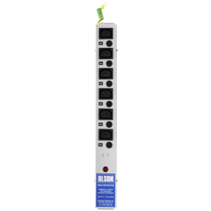 6 Way 10A IEC C13 Sockets Individually Fused RF Filtered Surge Protected Neon C14 Inlet PDU - Image 2
