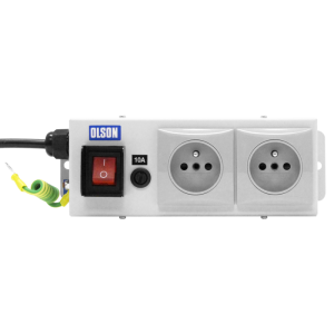 2 Way 10A French / Belgian Fused Illuminated Main Switch PDU - Image 2