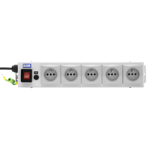 5 Way 10A French / Belgian Fused Illuminated Main Switch PDU - Image 2