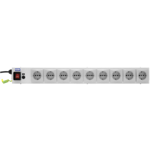 9 Way 10A Schuko Fused Illuminated Main Switch PDU - Image 2