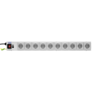 10 Way 10A Schuko Fused Illuminated Main Switch PDU - Image 2