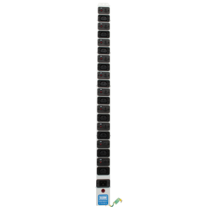 10 Way 10A Individually Fused IEC C13 Sockets & C20 Inlet Neon PDU - Image 2