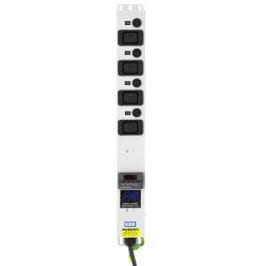4 Way Power Metered 16A IEC 60320 C19 Unswitched Individually Fused Neon 32A Plug PDU - Image 2