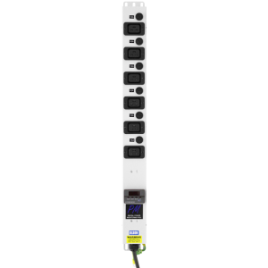 6 Way Power Metered 16A IEC 60320 C19 Unswitched Individually Fused Neon 32A Plug PDU - Image 2