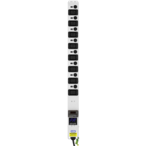 8 Way Power Metered 16A IEC 60320 C19 Unswitched Individually Fused Neon 32A Plug PDU - Image 2