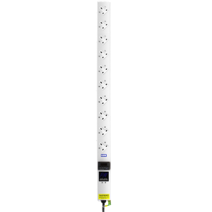 10 Way 13A Power Metered Sockets Angled Right 13A Plug PDU - Image 2