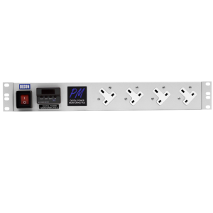 4 Way 19" 1.5U 13A Power Metered Illuminated Main Switch 16A Plug PDU - Image 2