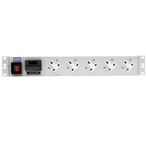 5 Way 19" 1.5U 13A Power Metered Illuminated Main Switch 16A Plug PDU - Image 2