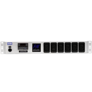 6 Way 1.5U 19" Power Metered 16A IEC 60320 C19 Fused PDU - Image 2