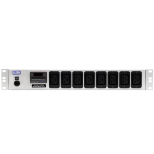 8 Way 1.5U 19" Power Metered 16A IEC 60320 C19 Fused PDU - Image 2