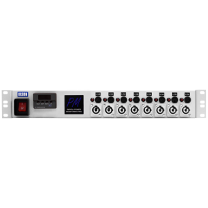 8 Way 19" 1.5U 20A Neutrik Powercon Individual Neon & Fused Main Switch Power Metered PDU - Image 2