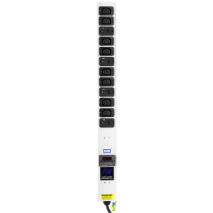 8 Way 10A IEC 60320 C13 4x Neon Fused Power Metered Sockets 32A Plug PDU - Image 2