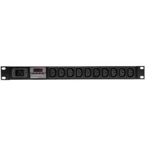 10 Way 19" 1U Power Metered 10A IEC 60320 C13 Sockets IEC 60320 C20 Inlet Rack Mount PDU - Image 2