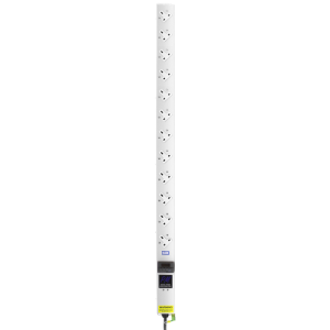 12 Way 13A Power Metered Sockets Angled Right 16A Plug PDU - Image 2