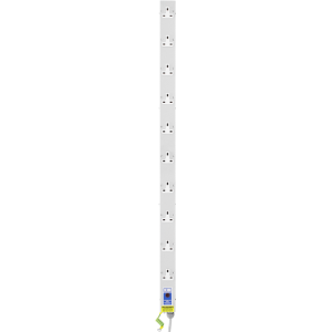 10 Way 13A Vertical Sockets Neon 13A Plug PDU - Image 2