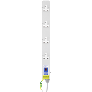 4 Way 13A Vertical Sockets Neon 13A Plug PDU - Image 2