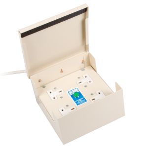 Hospital Grade 4 Way 13A Unswitched Free-Standing Floor Box PDU - Image 3