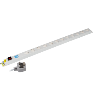 12 Way 13A Sockets Angled Right Illuminated Main Switch 13A Plug PDU - Image 3