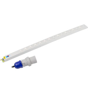 16 Way 13A Sockets Angled Left Neon 16A Plug PDU - Image 3