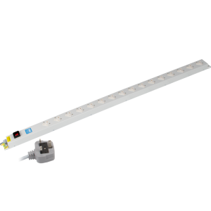 16 Way 13A Sockets Angled Right Illuminated Main Switch 13A Plug PDU - Image 3