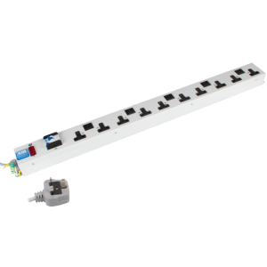 10 Way 13A Individually Switched Fused RCD Protected PDU - Image 3
