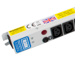 8 Way 10A IEC 60320 C13 Sockets SP Mains Fuse & Neon IEC 60320 C14 Inlet PDU - Image 5
