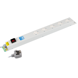 5 Way 13A Sockets Angled Left Illuminated Main Switch 13A Plug PDU - Image 3