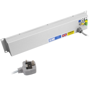 4 Way 19" 2U Horizontal 13A Angled 90??? 2x Left & 2x Right Illuminated Main Switch Rack Mount PDU - Image 4