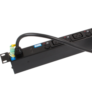 4 Way 19" 1U 16A IEC C19 Sockets Individual Neon & Fused 16A Plug PDU - Image 4
