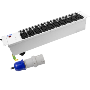 10 Way 2U 19" 16A IEC 60320 C19 Neon Individually Fused 32A Plug PDU - Image 3