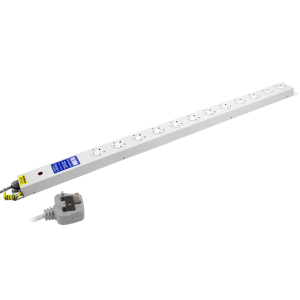 12 Way 13A Sockets Angled Right RF Filtered Surge Protected Neon PDU - Image 3