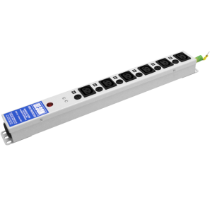 6 Way 10A IEC C13 Sockets Individually Fused RF Filtered Surge Protected Neon C14 Inlet PDU - Image 3