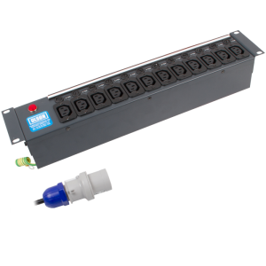 12 Way 19" 2U 10A IEC 60320 C13 Individually Fused 16A Plug PDU - Image 3