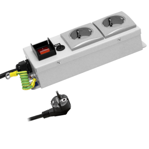 2 Way 10A Schuko Fused Illuminated Main Switch PDU - Image 3