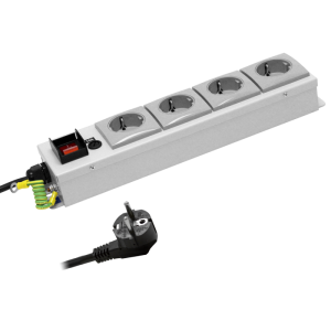 4 Way 10A Schuko Fused Illuminated Main Switch PDU - Image 3