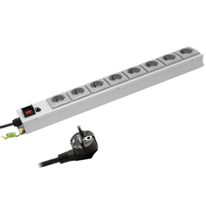 8 Way 10A Schuko Fused Illuminated Main Switch PDU - Image 3
