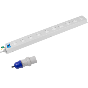 10 Way 13A Unswitched Socket Neon 16A Plug PDU - Image 3