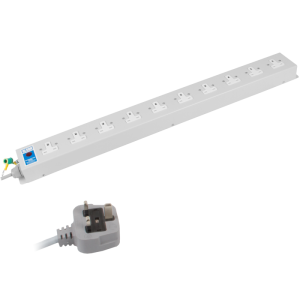 10 Way 13A Unswitched Socket Neon 13A Plug PDU - Image 3