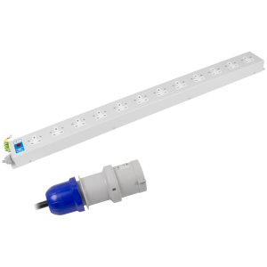 12 Way 13A Unswitched Socket Neon 32A Plug PDU - Image 3