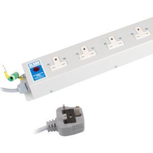 5 Way 13A Unswitched Socket Neon 13A Plug PDU - Image 4