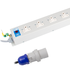 5 Way 13A Unswitched Socket Neon 16A Plug PDU - Image 4